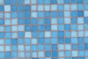 blue mosaic tile