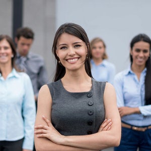 Group of successful paralegal students