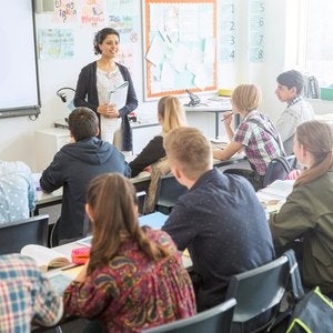 teacher in the classroom