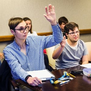 Pathway students in the classroom