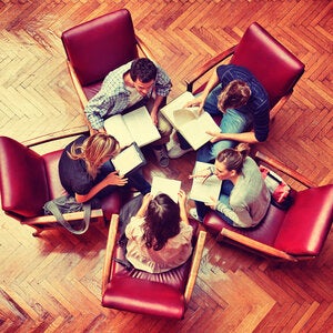 Writers round table meeting