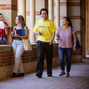 group of students on campus
