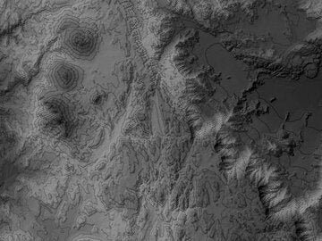 heat map of topography