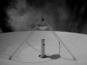 close up of radar system