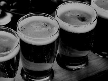 A flight of beer