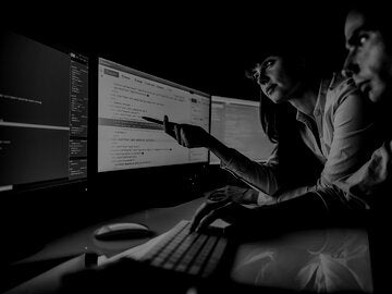 data engineers working