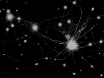 Illustration of neural synapses