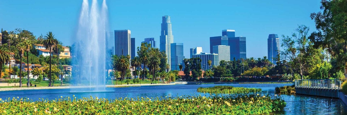 skyscrapers of Los Angeles office buildings skyline