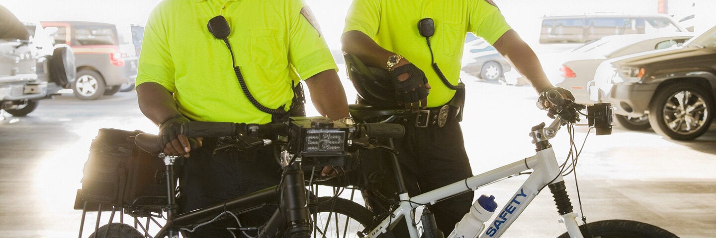 Campus cyclist officers