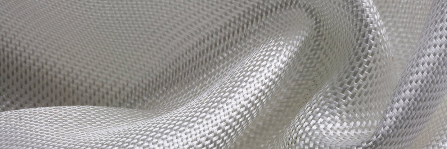 folds of fiberglass